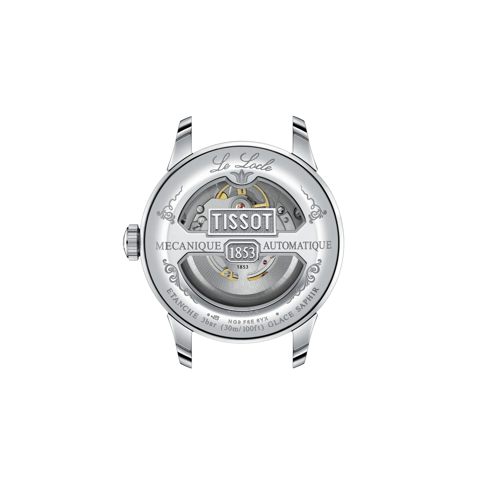 TISSOT LE LOCLE POWERMATIC 80 SILVER BALCK WATCH | 39.30MM |