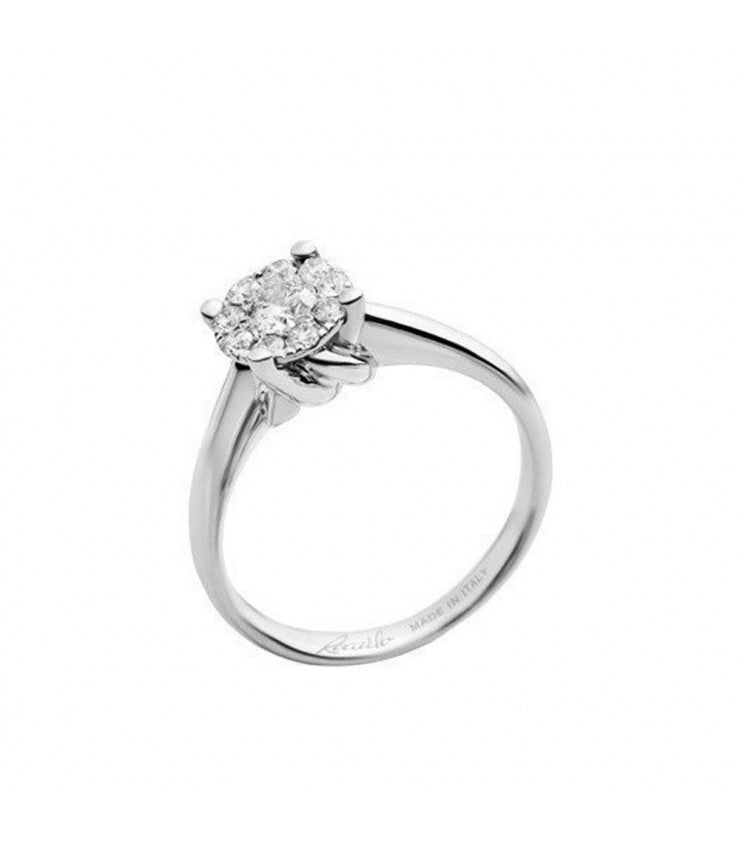 Recarlo Love Knot Solitaire Ring in 18KT Gold and Diamonds