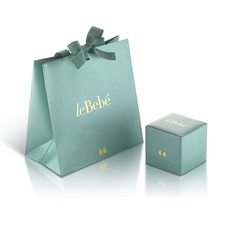LE BEBÉ 'I TESORINI' NECKLACE FOR GIRLS IN WHITE GOLD AND DIAMONDS