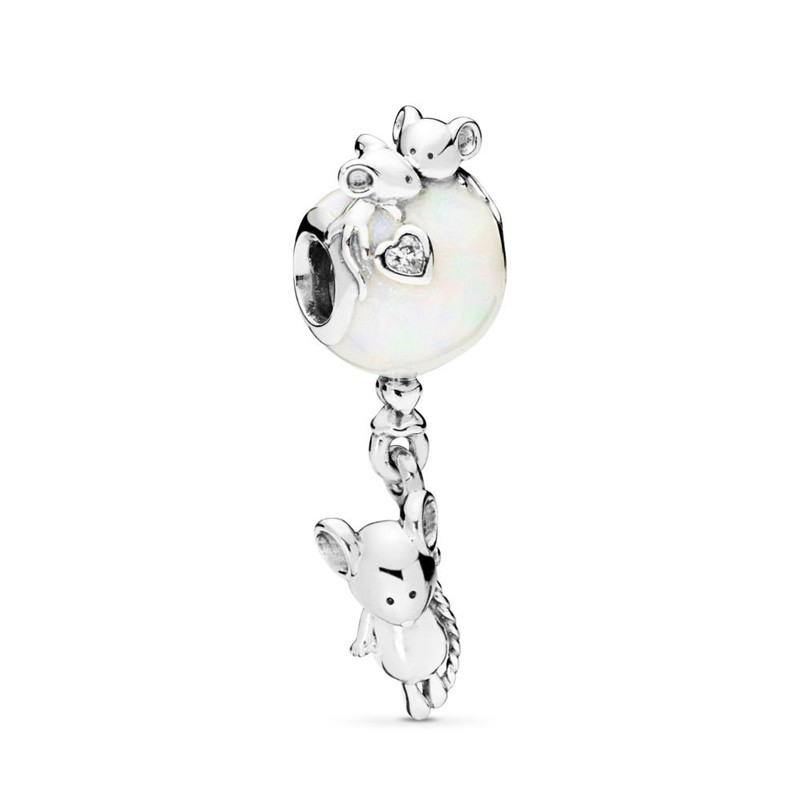 CHARM PANDORA TOPINO CON PALLONCINO