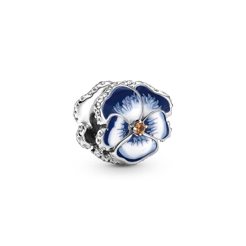 CHARM PANDORA ' VIOLA ' BLU