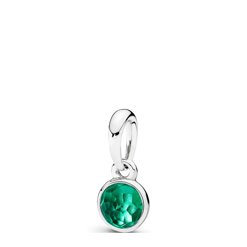 CHARM PENDENTE PANDORA PIETRA VERDE ROYAL GOCCIA DI MAGGIO