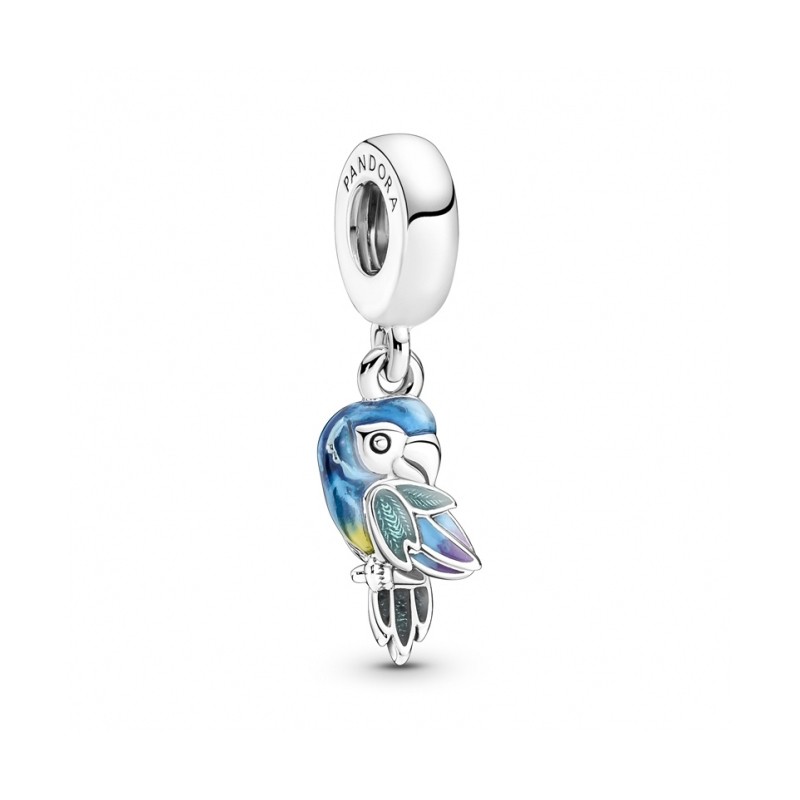 CHARM PANDORA PENDENTE PAPPAGALLO COLORATO