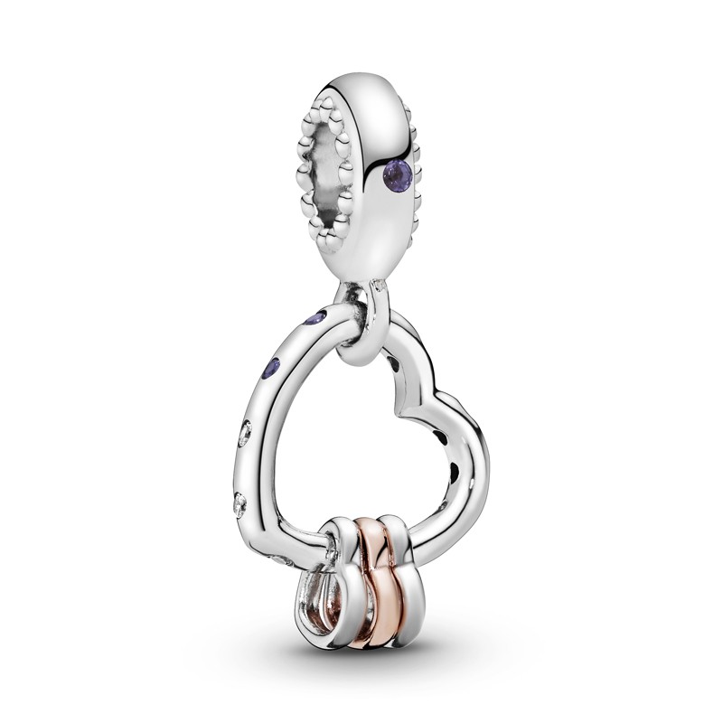 CHARM PANDORA PENDENTE UNIONE DI CUORI