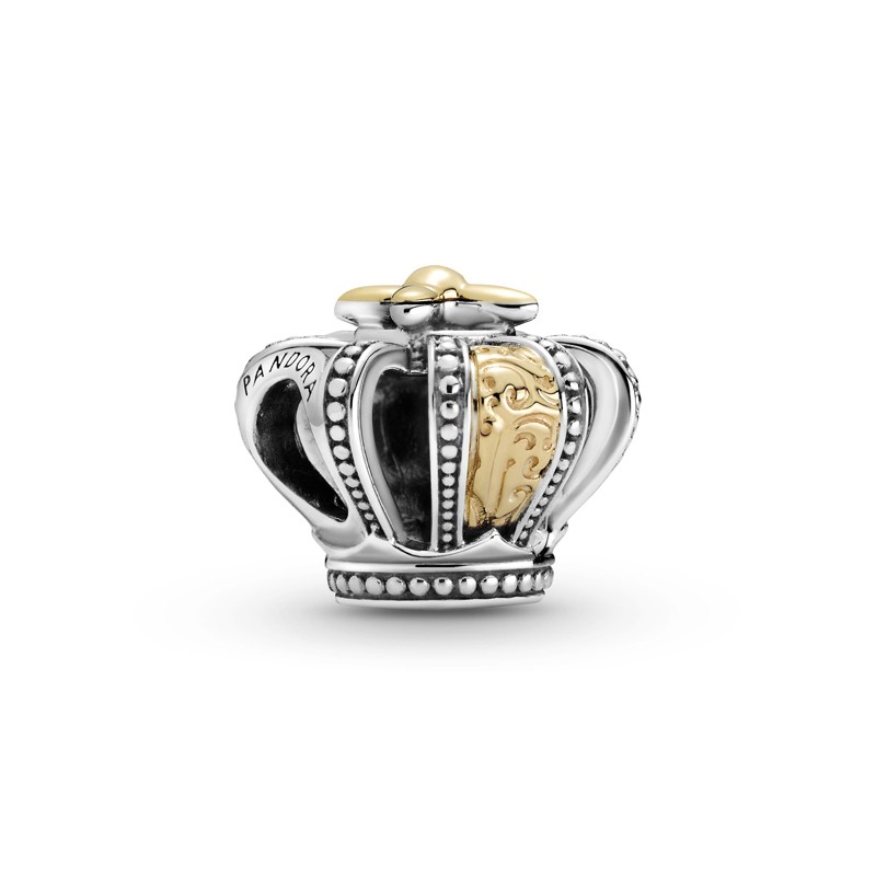 CHARM PANDORA CORONA BICOLORE