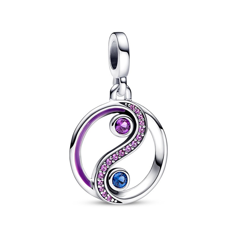 MEDALLION PANDORA ME PENDENTE YIN & YANG SCINTILLANTE