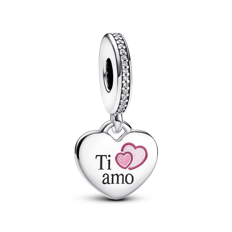 CHARM PENDENTE PANDORA CUORE “TI AMO”