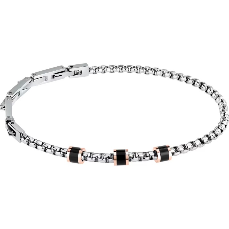 BRACCIALE SECTOR PREMIUM ACCIAIO E ALLUMINIUM BLACK