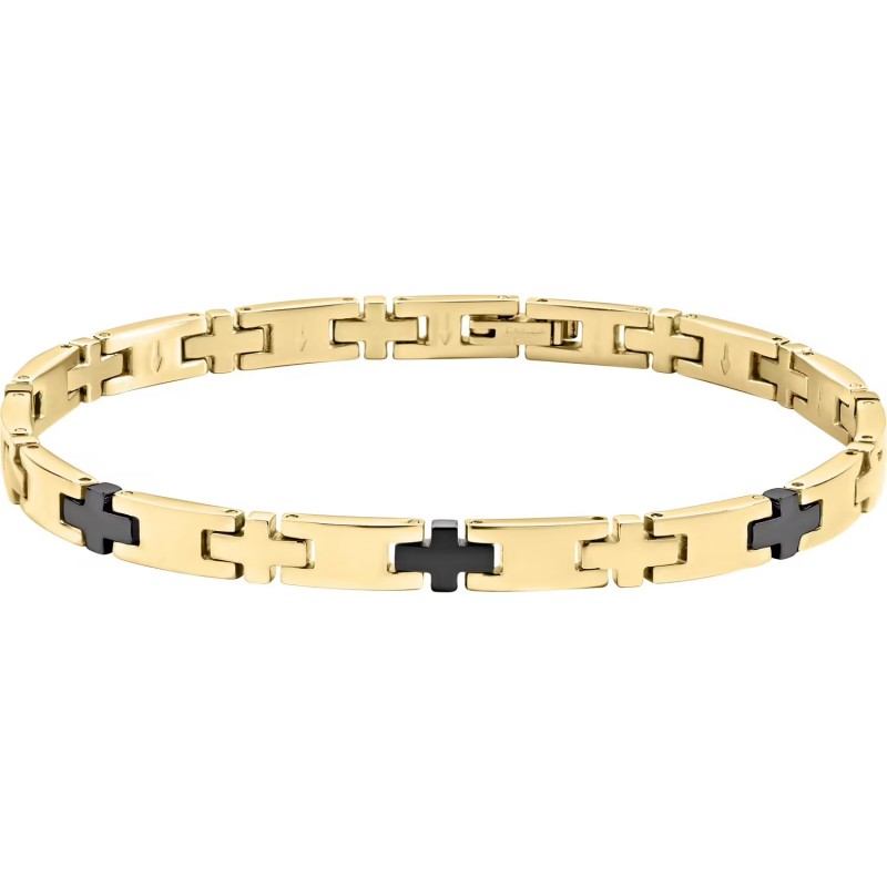 BRACCIALE SECTOR BASIC ACCIAIO GOLD E BLACK