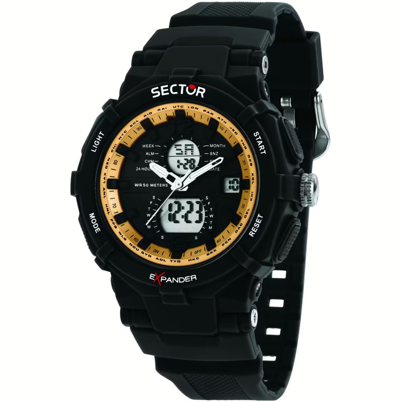 OROLOGIO SECTOR EX-09 DIGITAL BLACK |50MM|