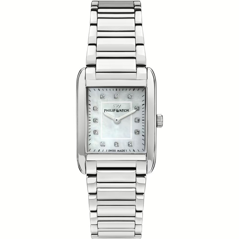 OROLOGIO PHILIP WATCH MUSEUM WHITE DIAL|24.7X34.1MM|DIAMANTI