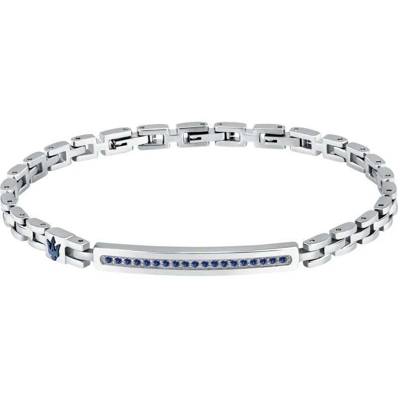 BRACCIALE MASERATI UOMO ICONIC BLU CRYSTAL