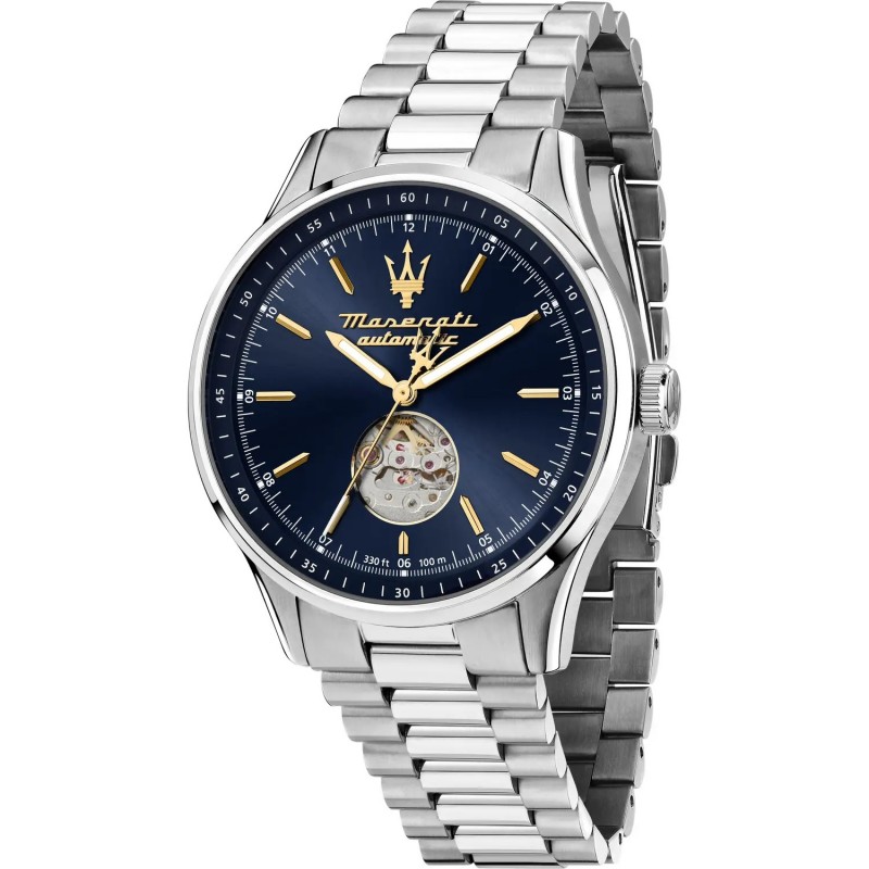 OROLOGIO MASERATI SORPASSO AUTOMATIC BLU DIAL |42MM|