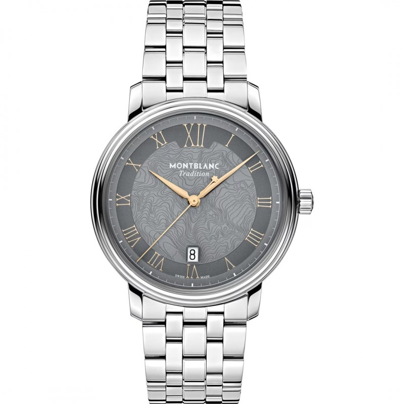 OROLOGIO MONTBLANC TRADITION AUTOMATIC DATE GRAY |40MM|