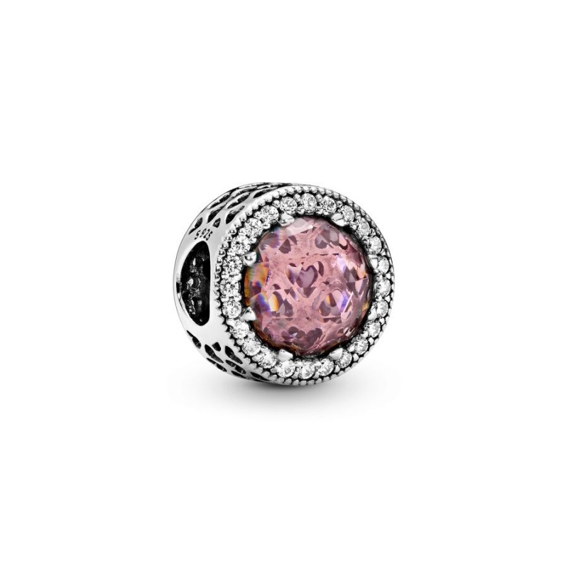 CHARM PANDORA GIOIELLO PIETRA ROSA