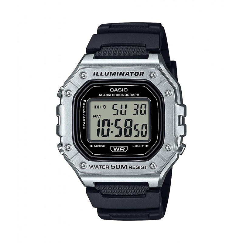 OROLOGIO CASIO TIMELESS COLLECTION BLACK E SILVER |43.2MM|