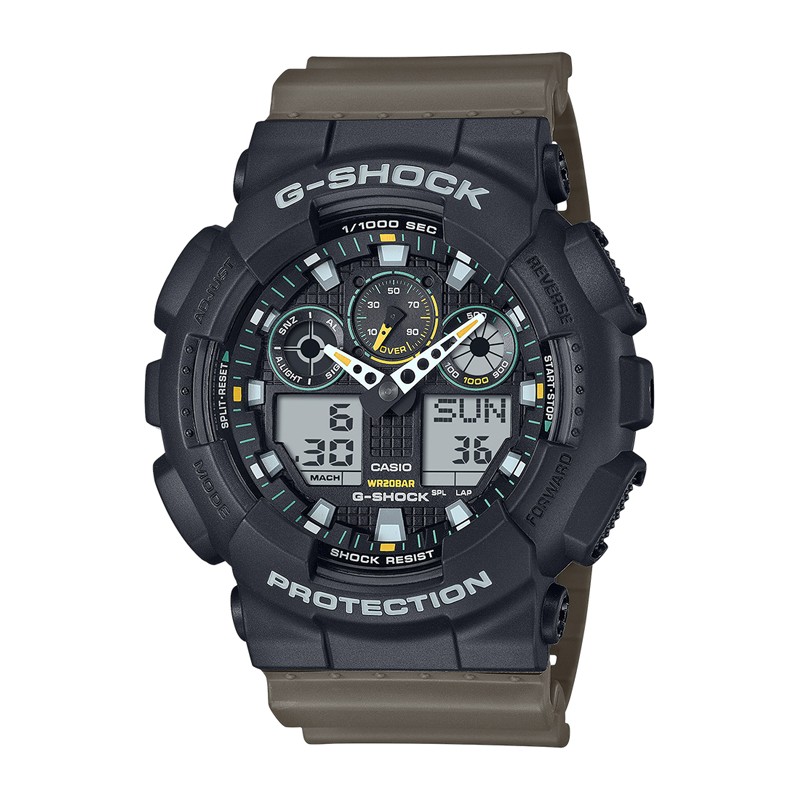 OROLOGIO CASIO G-SHOCK CLASSIC BLACK E BROWN |51.2MM|