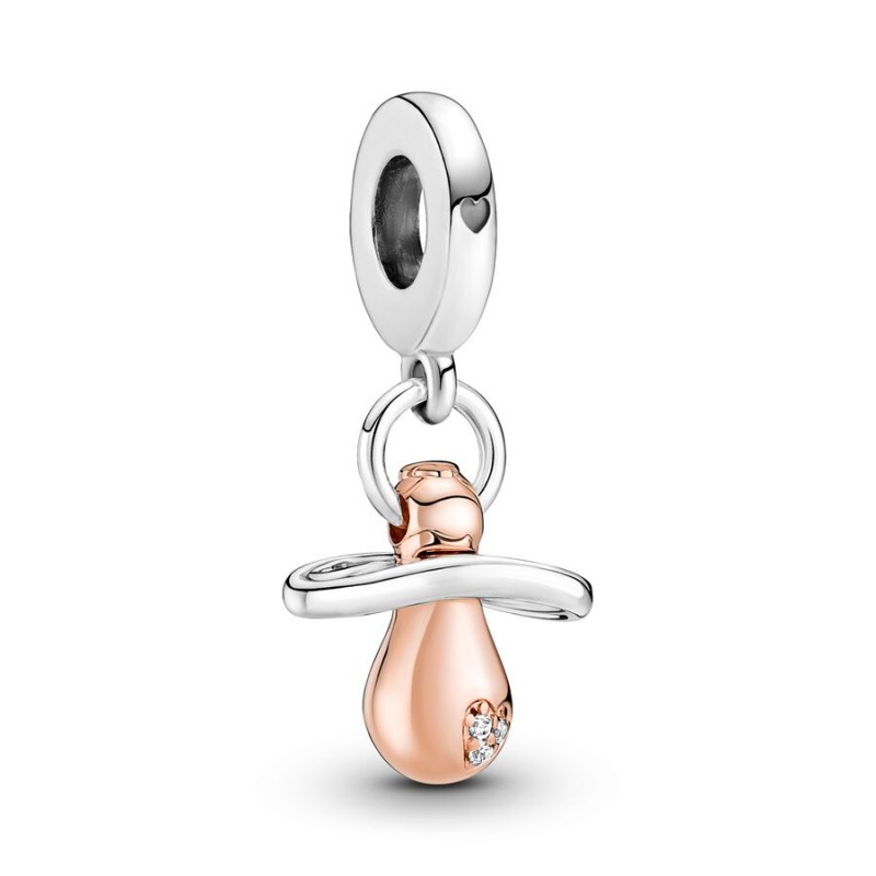 CHARM PANDORA PENDENTE CIUCCIO BEBÉ ROSÉ