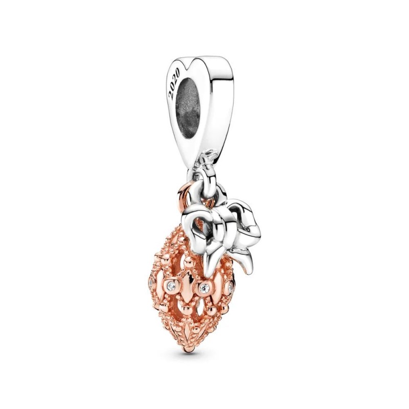 CHARM PANDORA ORNAMENTO NATALIZIO BICOLORE