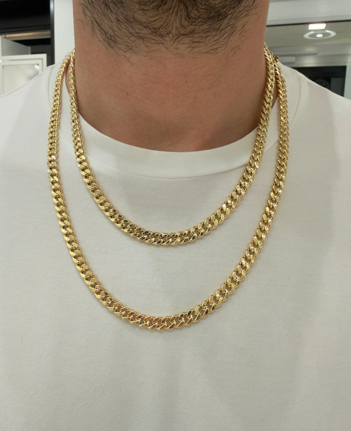 COLLANA GRUMETTA LUCIDA IN ORO GIALLO 18 KT (750)