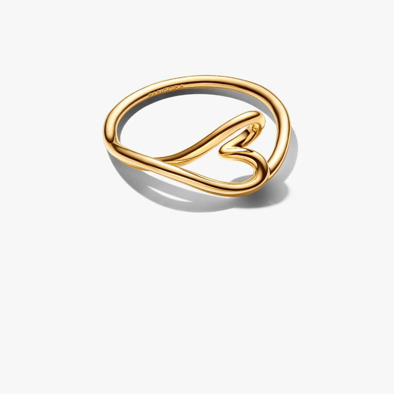 ANELLO PANDORA CUORE PICCOLO LINEA SINUOSA