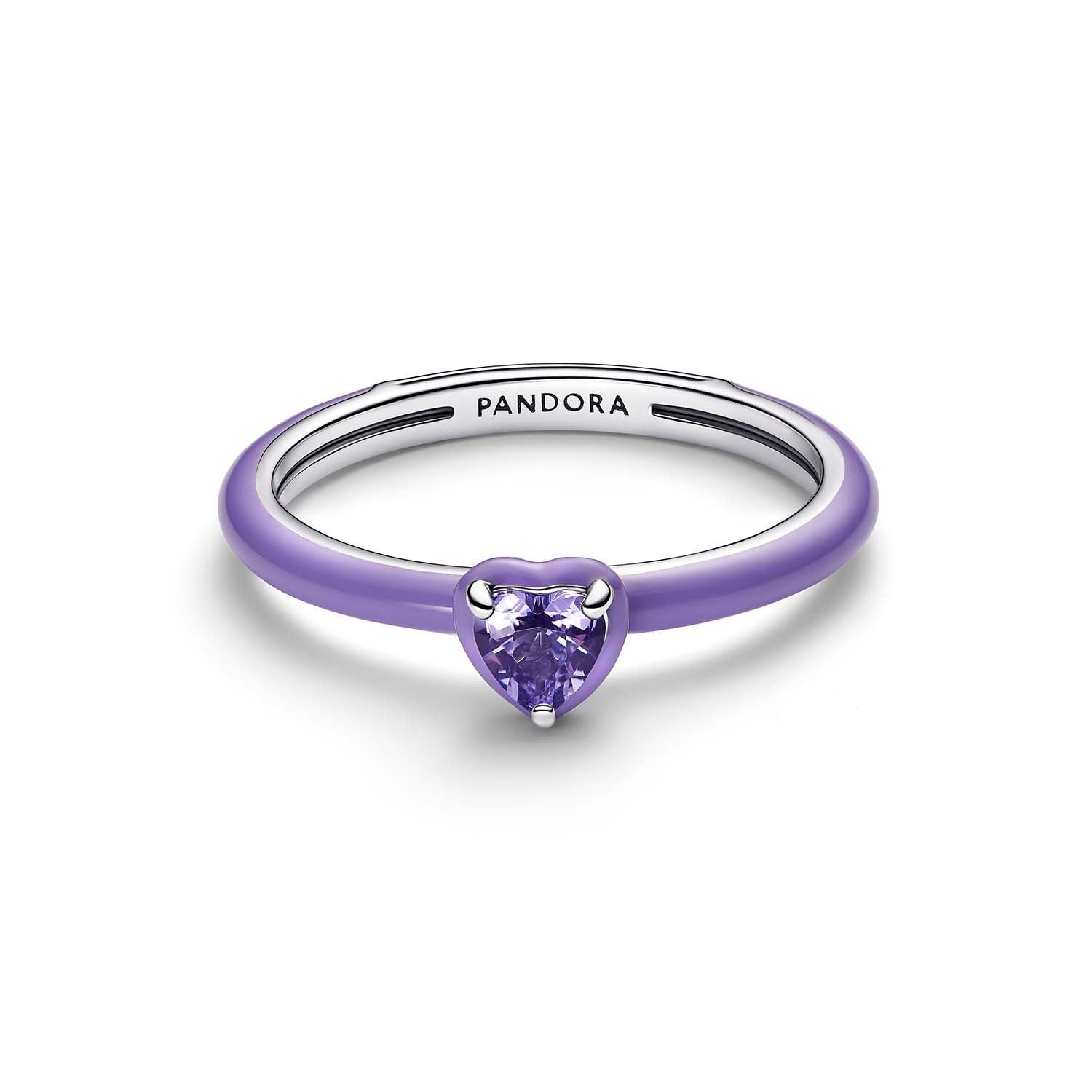 PANDORA PURPLE CHAKRA HEART PANDORA ME RING