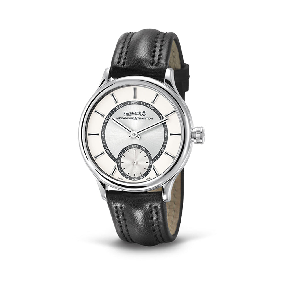 EBERHARD TRAVERSETOLO WATCH SILVER DIAL |43MM|