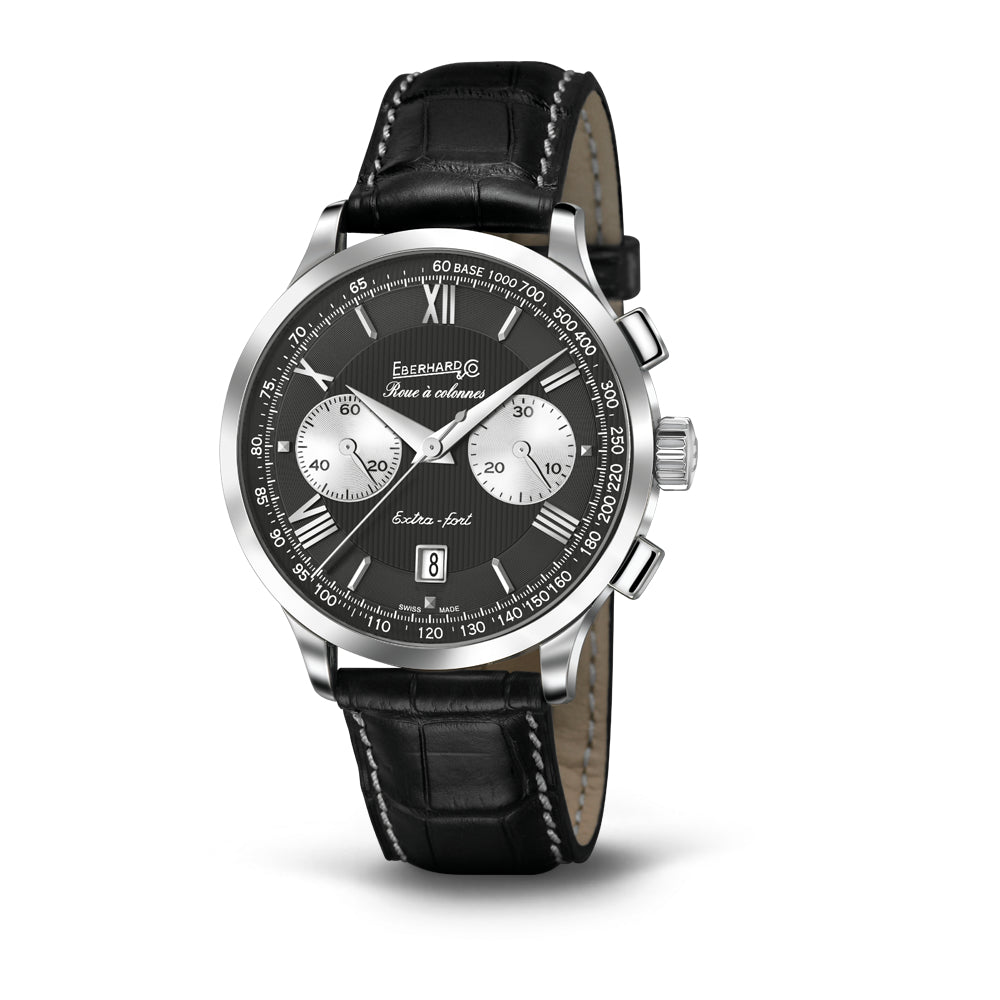 OROLOGIO EBERHARD EXTRA FORT RUOTA A COLONNA NERO |41MM|