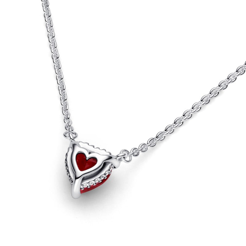 PANDORA NECKLACE WITH RED HEART