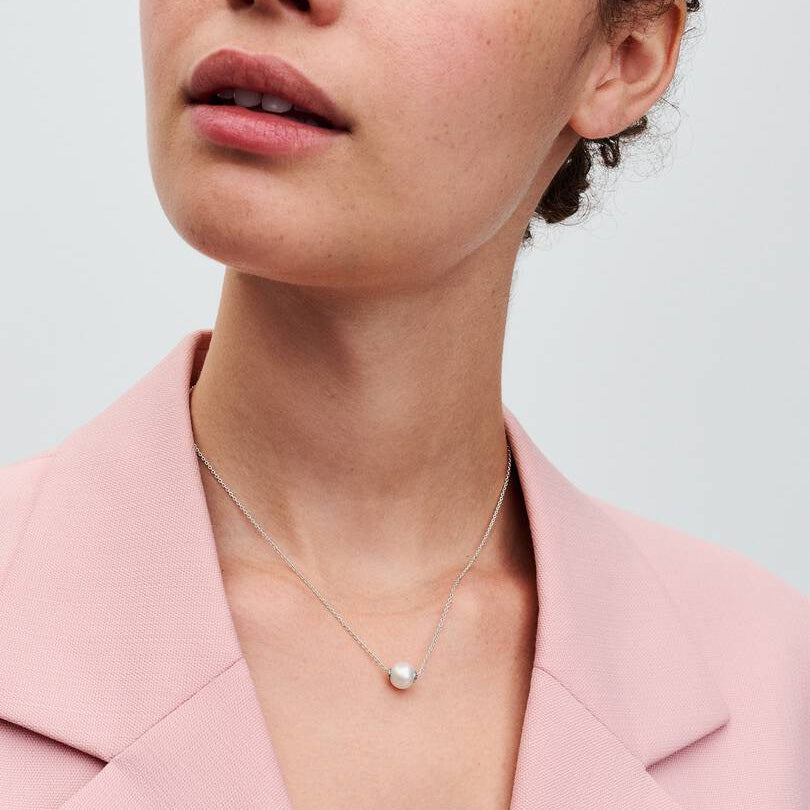 COLLANA PANDORA PENDENTE CON PERLA