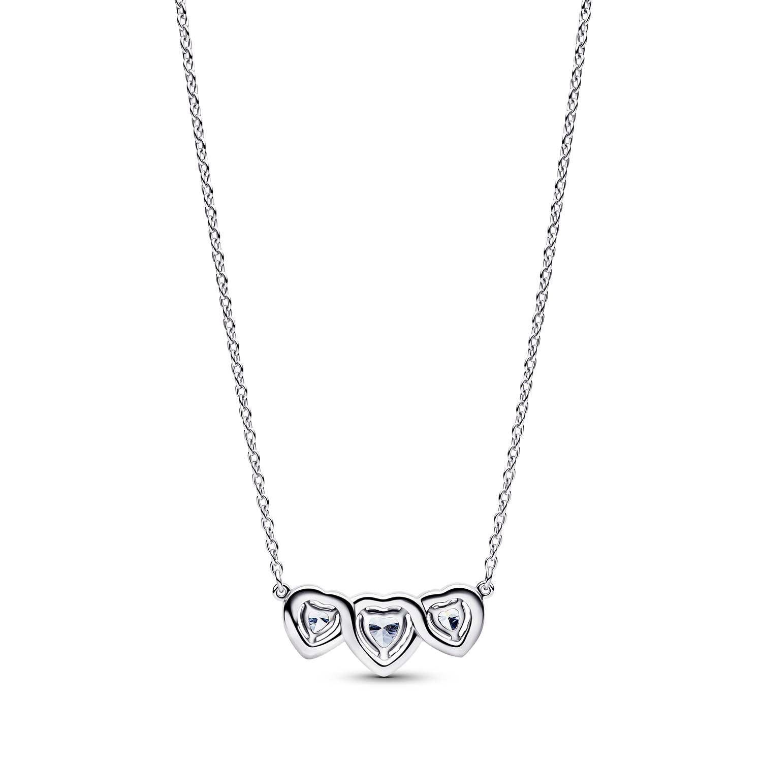 PANDORA 3 HEARTS NECKLACE