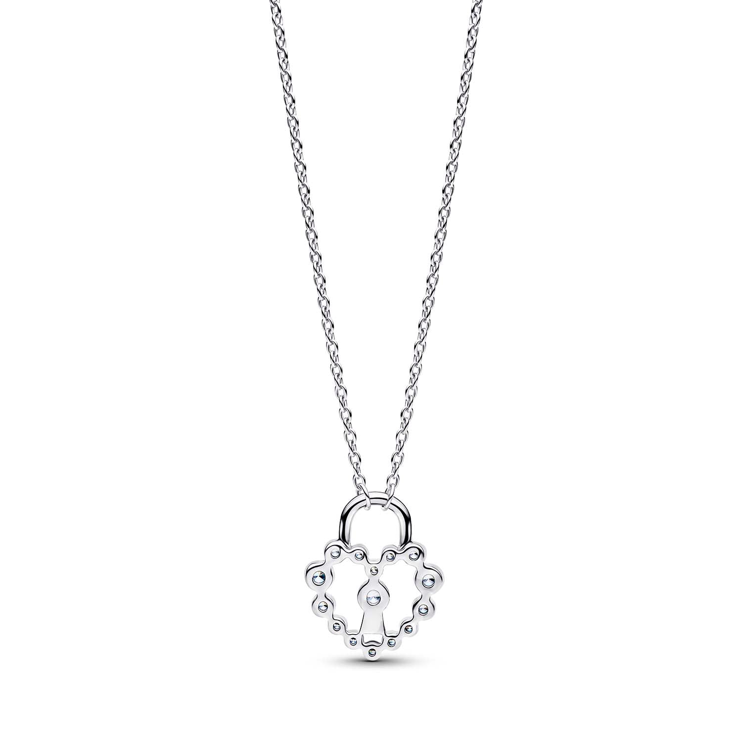 PANDORA LUMINOUS HEART PADLOCK NECKLACE