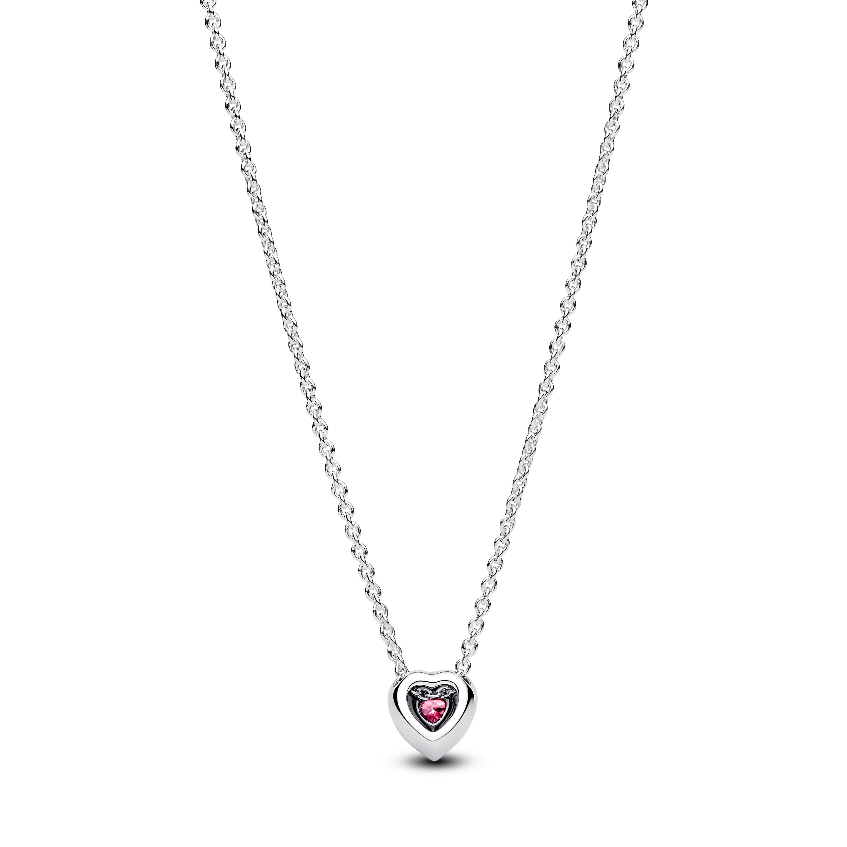 COLLANA PANDORA CUORE ROSA
