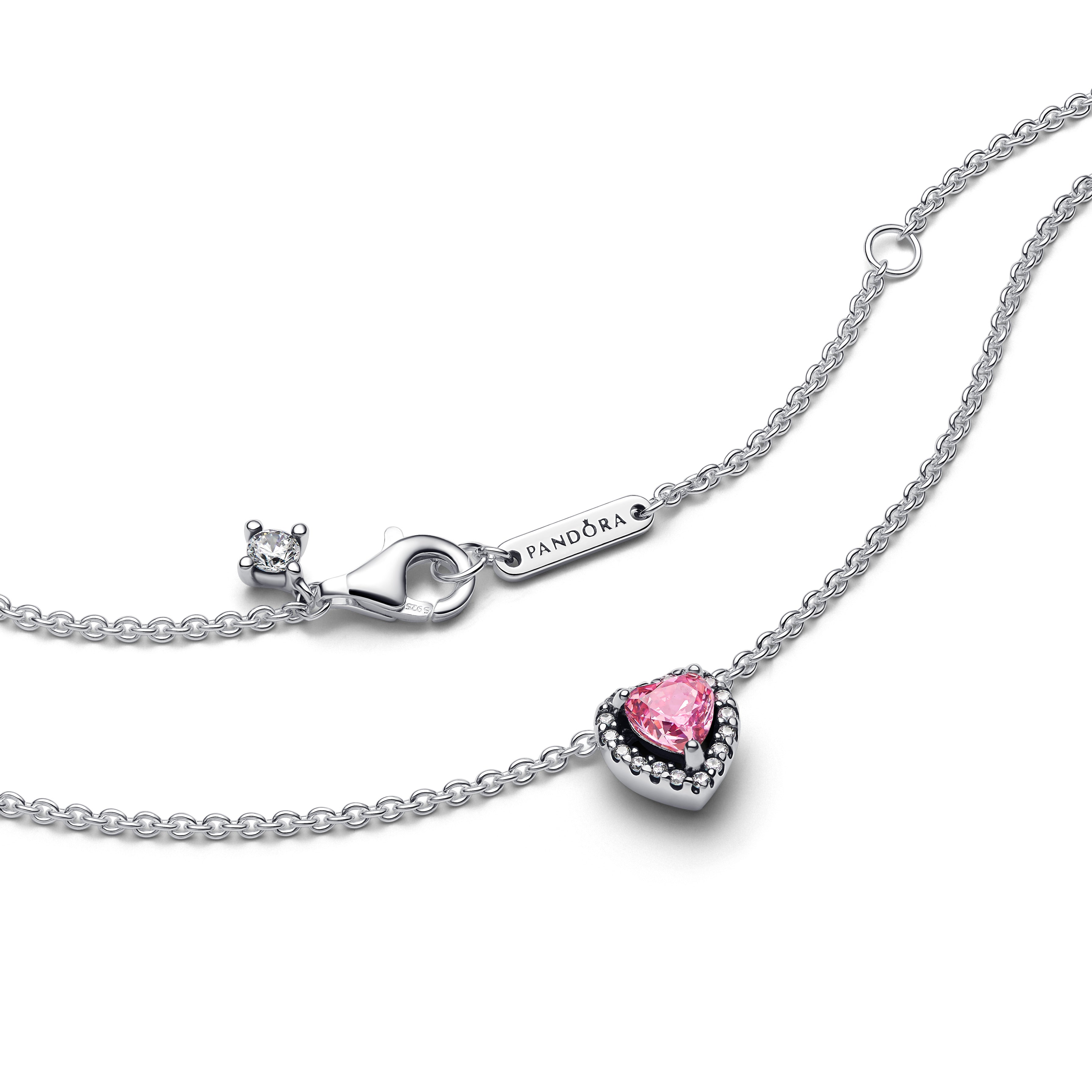 COLLANA PANDORA CUORE ROSA