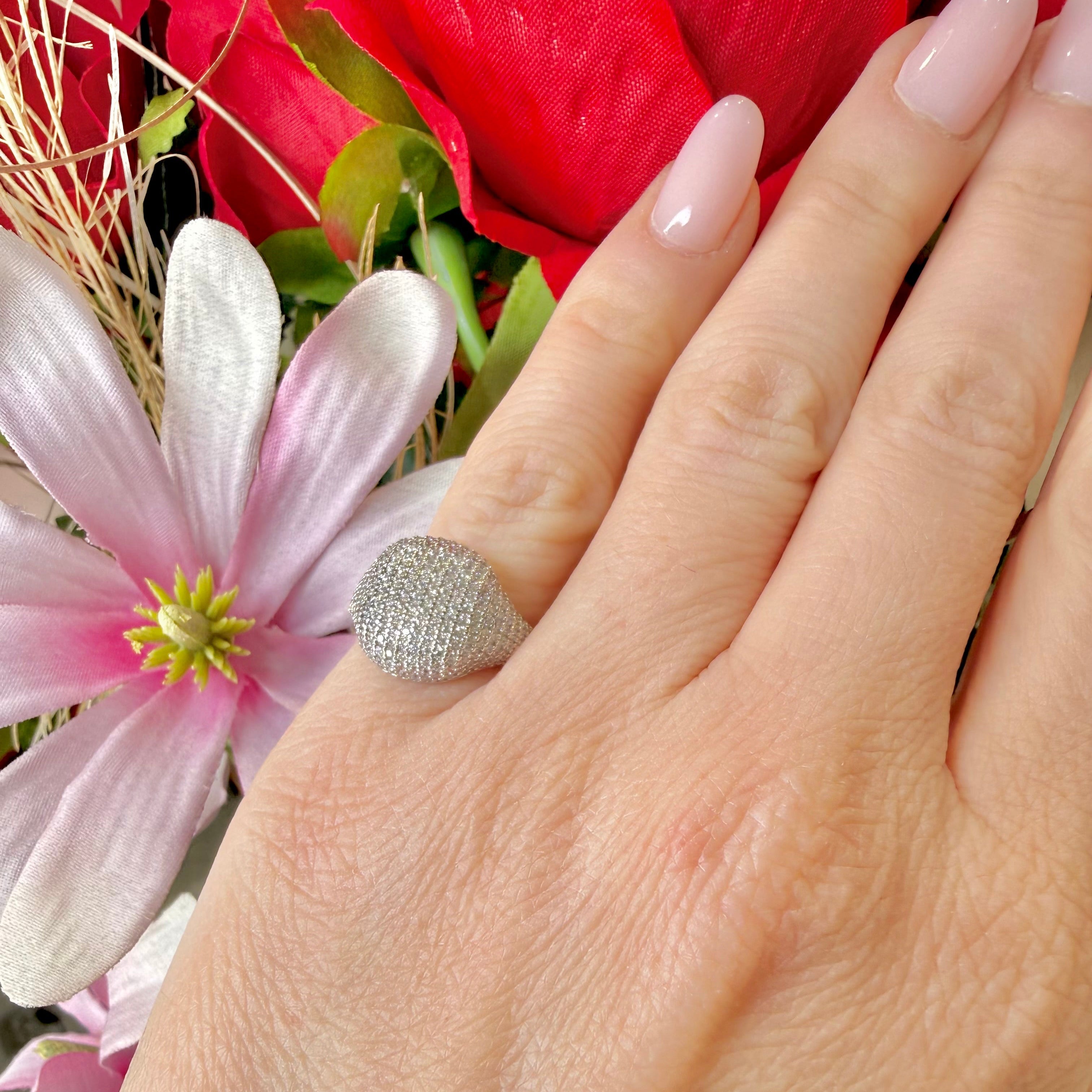 ANELLO CUORE CHEVALIER IN ARGENTO 925 SILVER E ZIRCONI