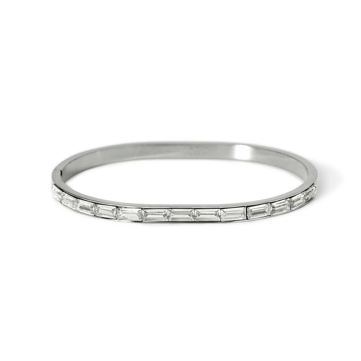 BRACCIALE KIDULT STYLE RIGIDO CON CRISTALLI BIANCHI