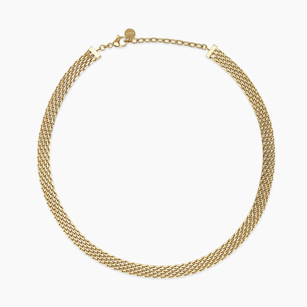 COLLANA REGOLABILE DORATA KIDULT STYLE CON CATENA MESH