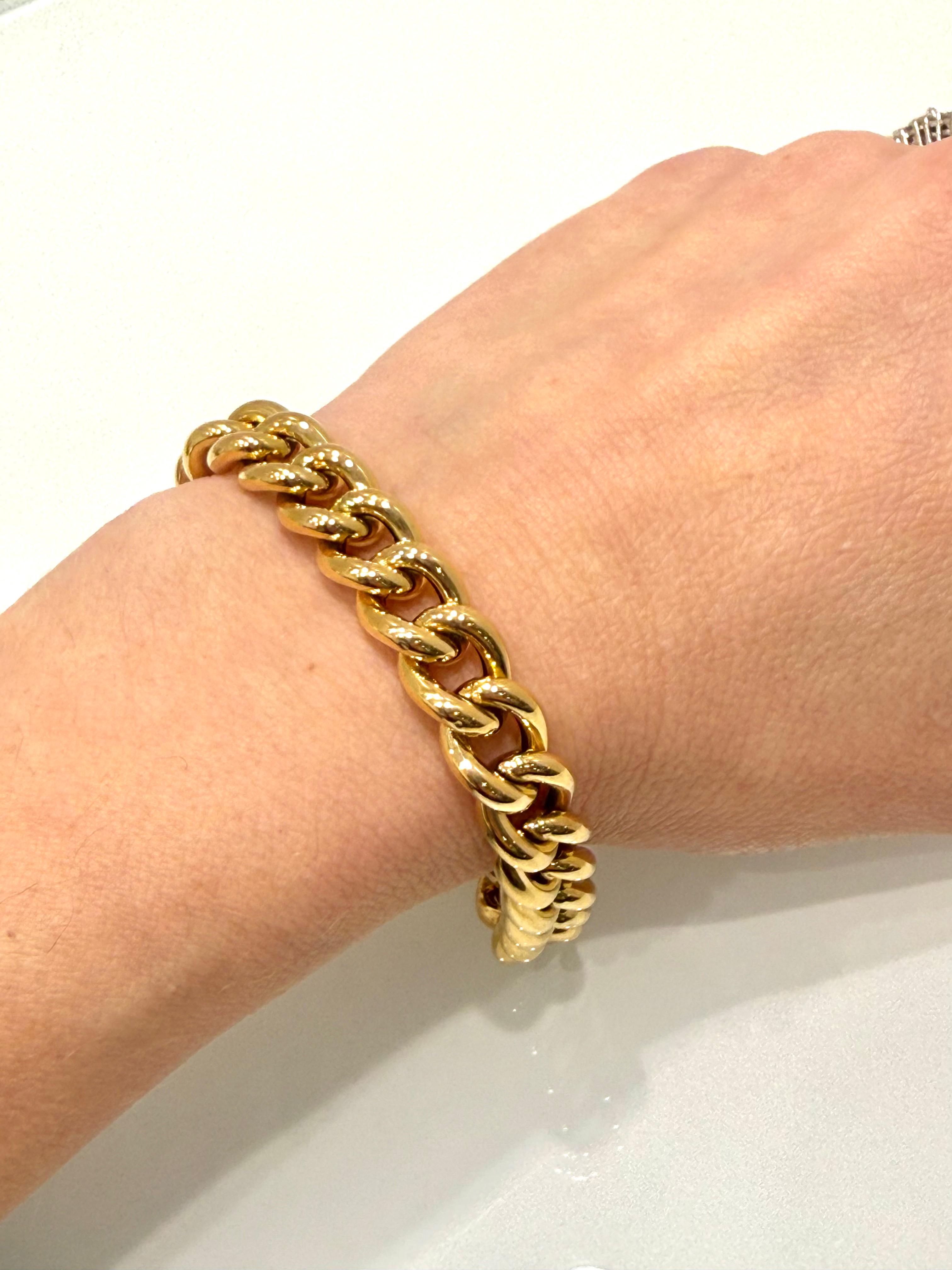 Bracciale Maglia Gourmette in Oro Giallo 18KT (750) – Made in Italy