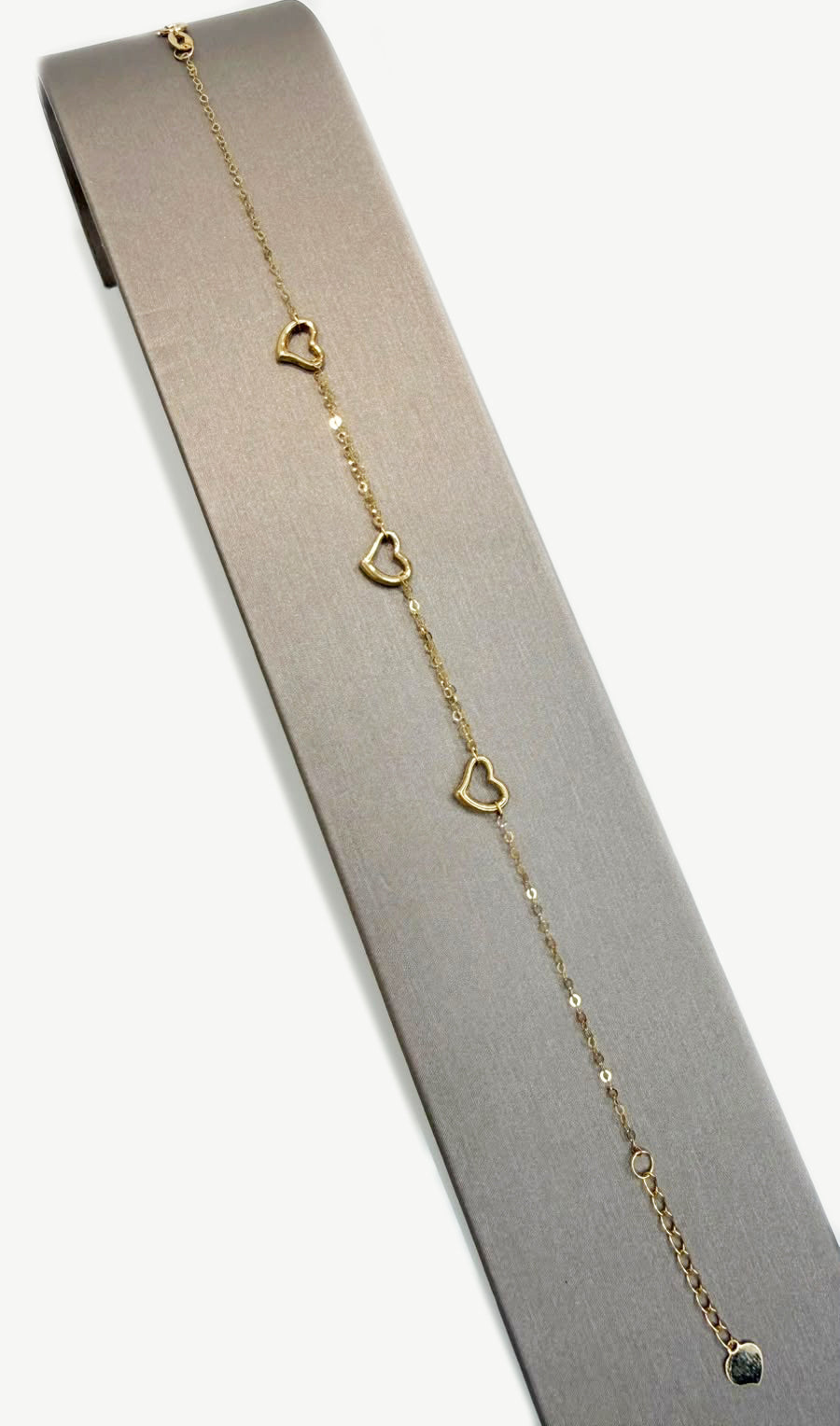 Bracciale con Cuori Traforati in Oro Giallo 18 KT (750)