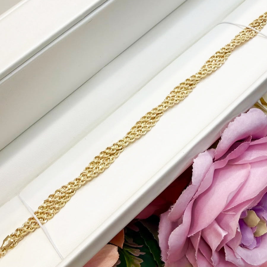 Bracciale Intrecciato in Oro Giallo 18 KT (750)