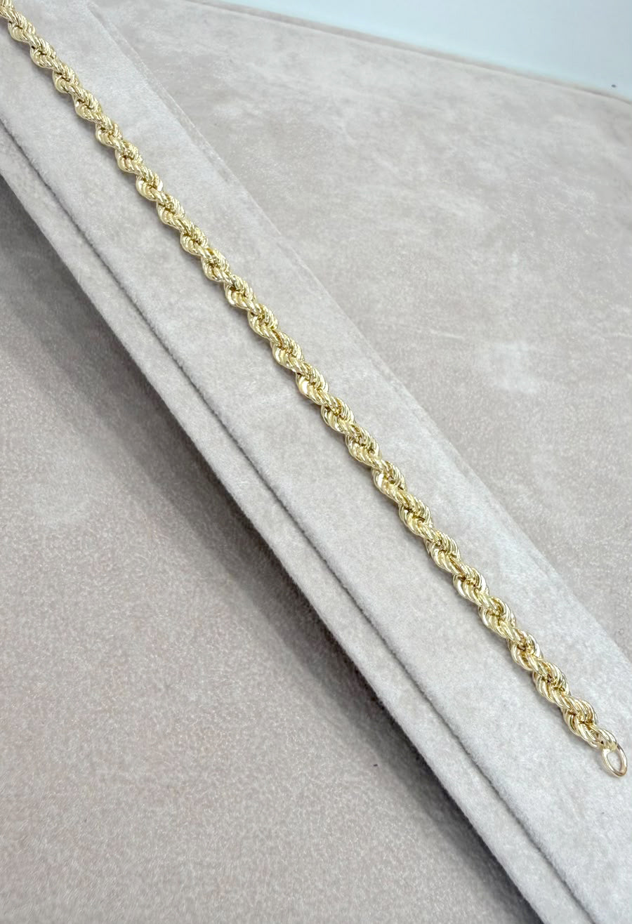 BRACCIALE TORCHON INTRECCIATO IN ORO GIALLO 18 KT