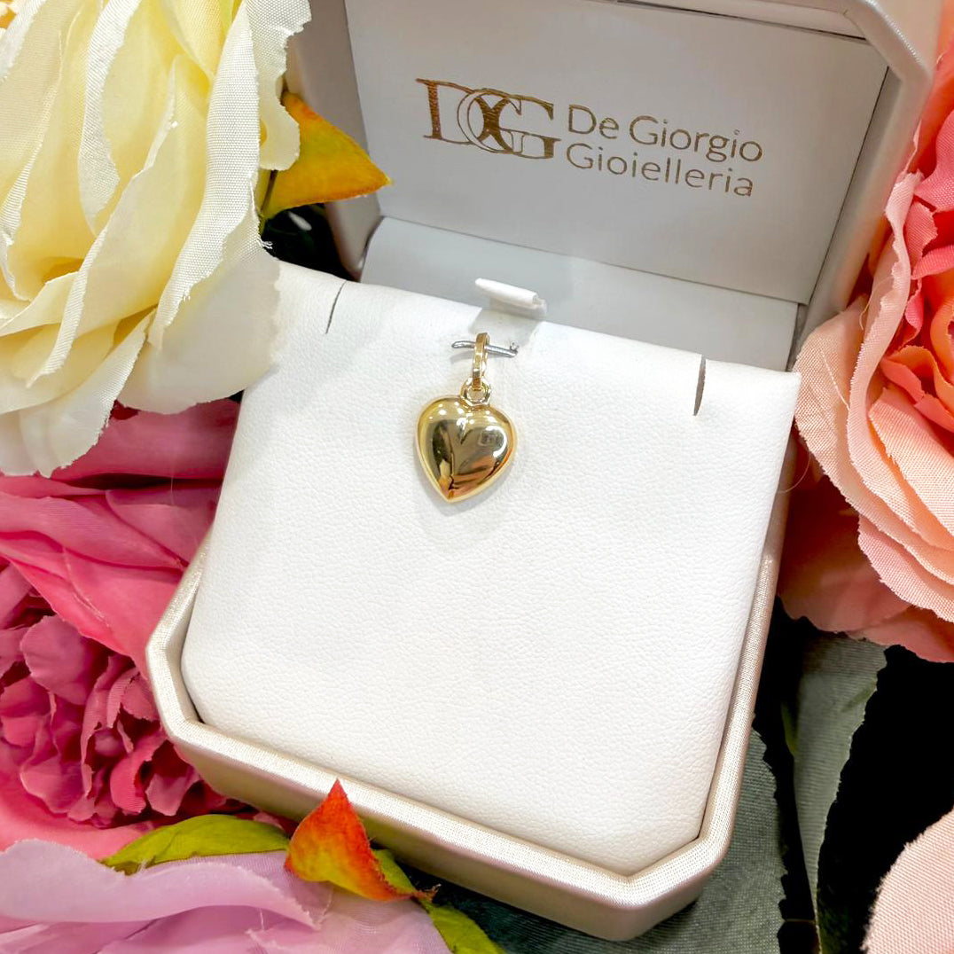 Ciondolo cuore da donna in oro giallo 18 Kt (750)