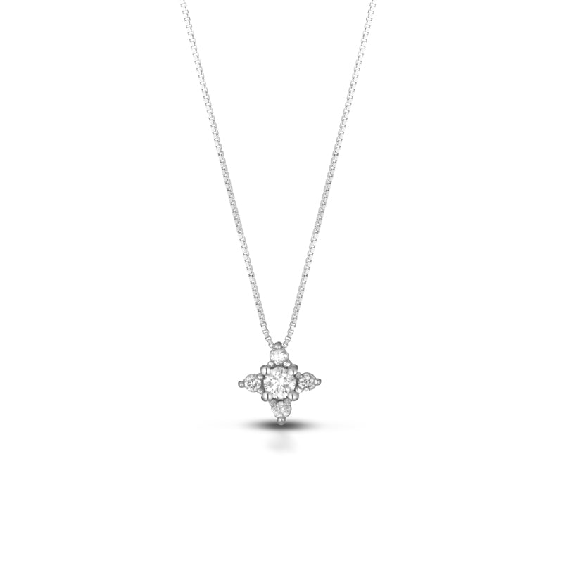 PUNTO LUCE IN ORO BIANCO 18KT CON DIAMANTI TAGLIO BRILLANTE