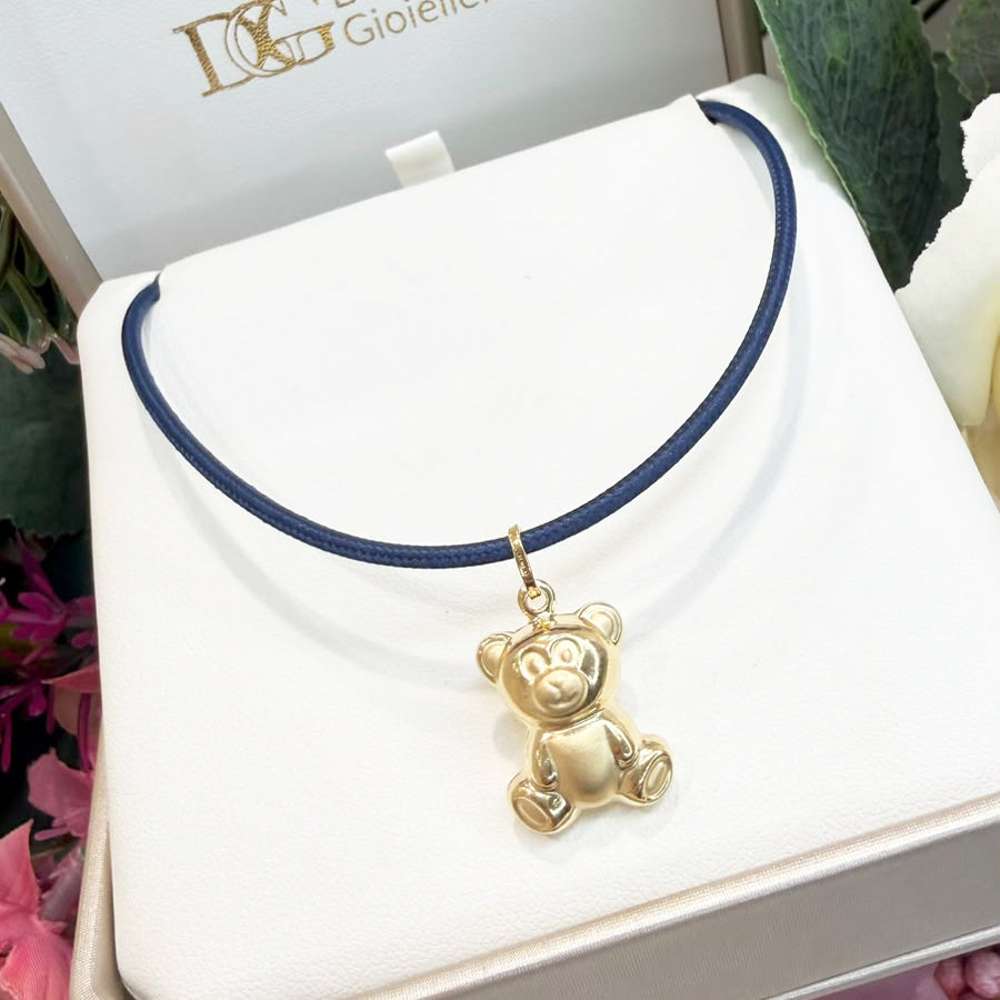 CIONDOLO ORSETTO IN ORO GIALLO 18 KT (750)