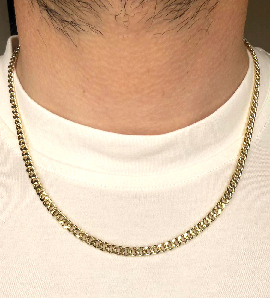 COLLANA GRUMETTA LUCIDA IN ORO GIALLO 18KT (750)
