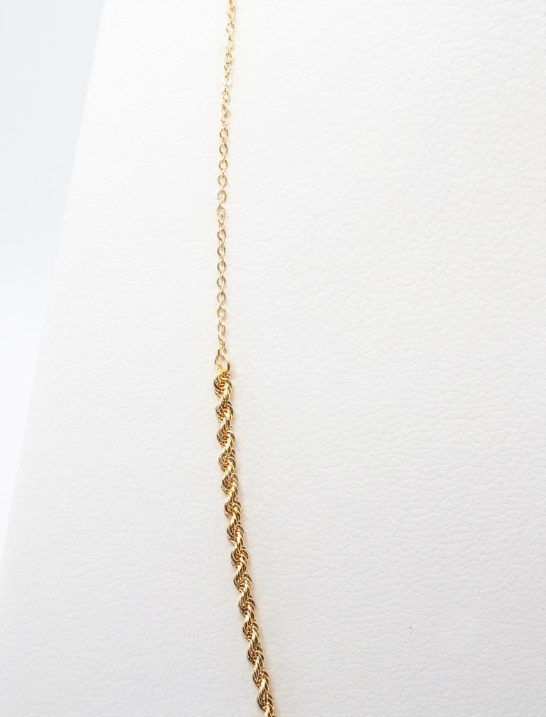Collana con sfere centrali in oro giallo 18 KT (750)