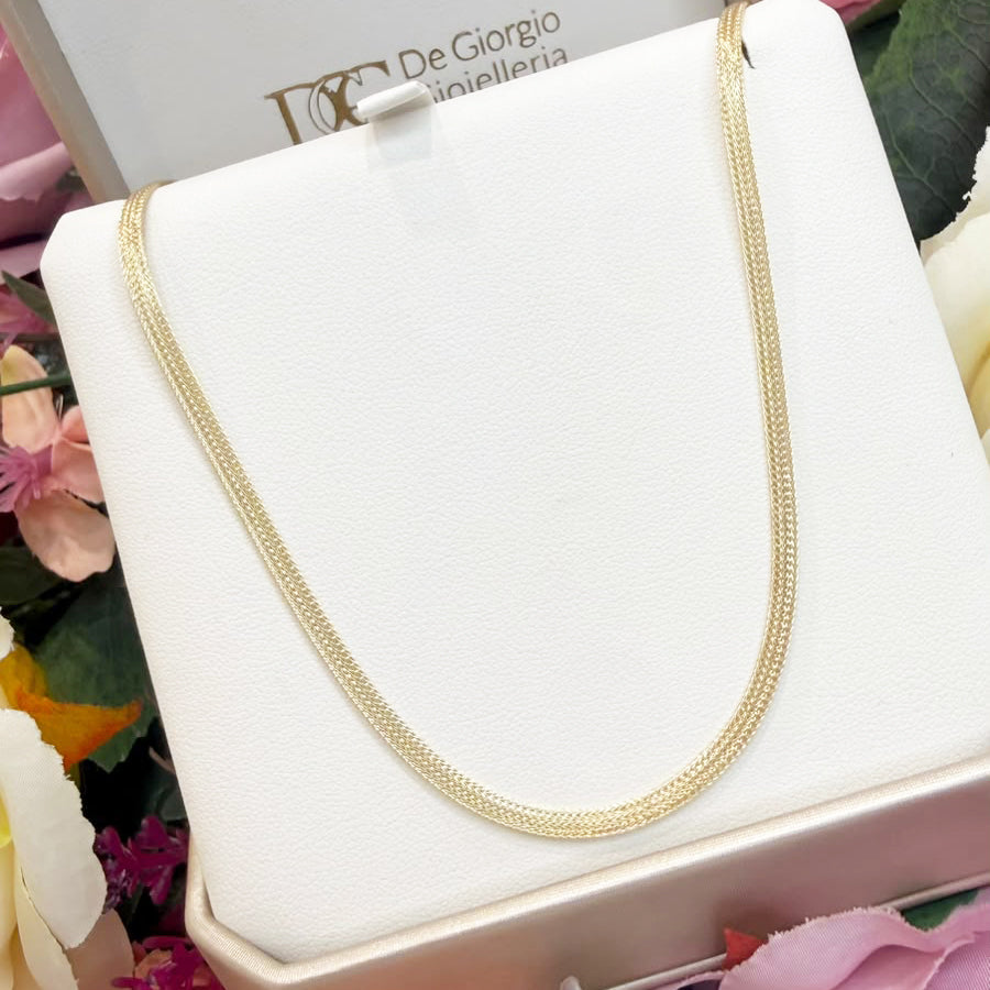 COLLANA MULTIFILO IN ORO 18 KT