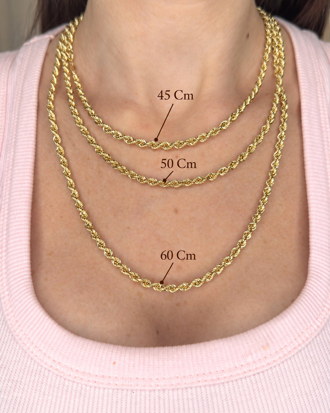 COLLANA TORCHON INTRECCIATA IN ORO GIALLO 18 KT