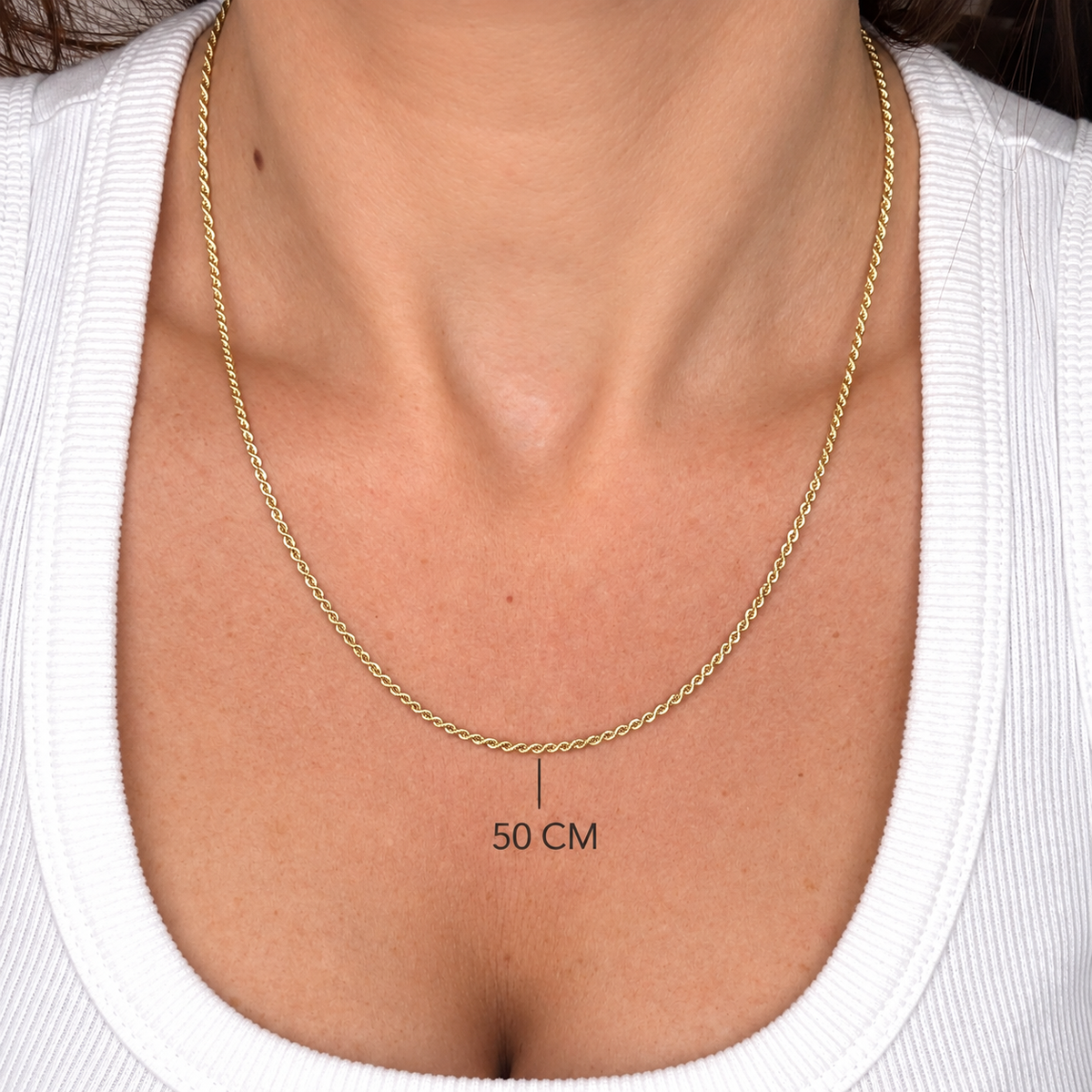 COLLANA TORCHON INTRECCIATA IN ORO GIALLO 18 KT