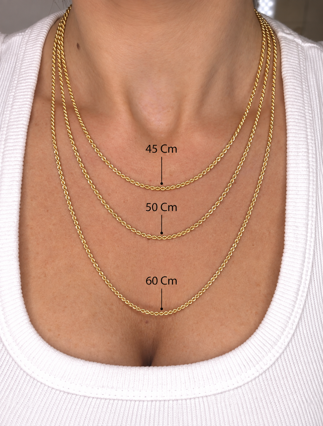 COLLANA TORCHON INTRECCIATA IN ORO GIALLO 18 KT